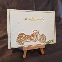 Motorrad Geburtstagskarte / Geburtstagskarte  Motorradliebhaber / Geburtstagskarte mit Motorraddesign / Geburtstagskarte Bild 3
