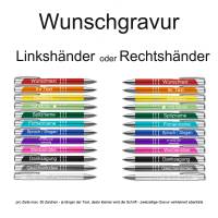 Kugelschreiber personalisiert | Metall Kugelschreiber mit Gravur 5 Stück | 12 versch. Farben | Rechts od. Linkshänder Bild 5
