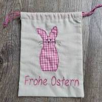 Oster-Geschenkbeutel "Frohe Ostern" Rosa Bild 2