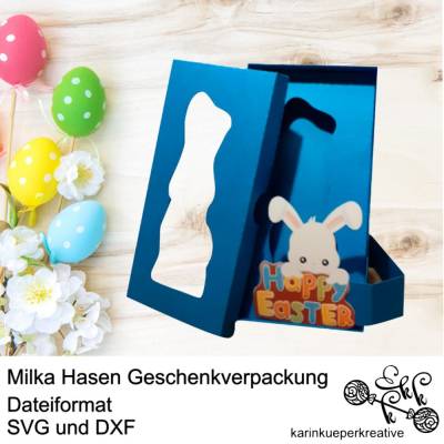 Plotterdatei Milka Hasen Geschenkverpackung