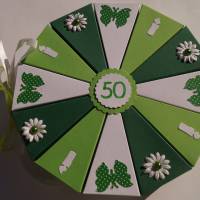 Geldgeschenk, Geschenk zum 50.Geburtstag,Geldgeschenkverpackung,Geschenkschachtel zum Geburtstag, Geburtstagsgeschenk Bild 1