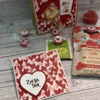 „kleine Auszeit“ Geschenkset inkl. Grußkarte zum Valentinstag, Muttertag, zum Geburtstag, Wellness Tüte mit Badesalz etc Bild 5