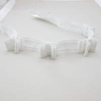 Gardinen-Faltenband, 27mm breit, 4 Falten, 7cm Abstand, Zugabe 300% weiß 1 Meter Bild 2