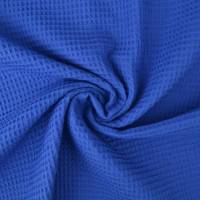 Waffelpique, reine Baumwolle, hochwertige Qualität, blau, 150 cm breit, Preis pro 0,5 lfdm Bild 1