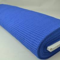 Waffelpique, reine Baumwolle, hochwertige Qualität, blau, 150 cm breit, Preis pro 0,5 lfdm Bild 2