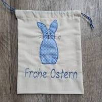 Oster-Geschenkbeutel "Frohe Ostern" Blau Bild 2