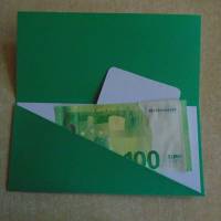 Gutscheinverpackung   Geburtstagsverpackung  Wichtel Geldgeschenk   Geburtstag Konzertkarte grün Verpackung Bild 5