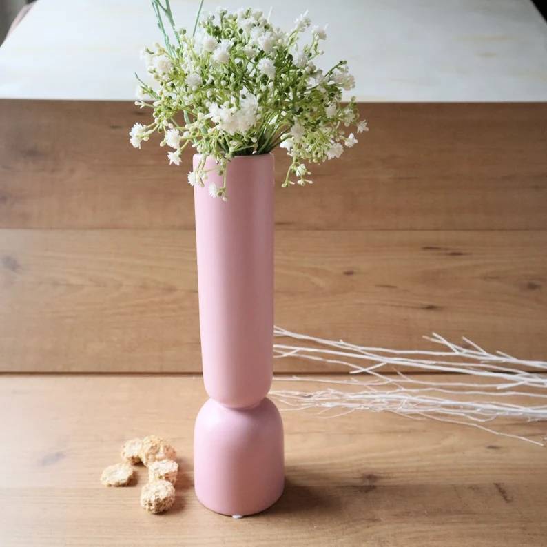 Tischdeko Vase rosa Bild 1