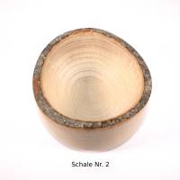 Buchenholz-Schale mit Rinde, gedrechselt / Schale aus Buchenholz mit Rinde / Schüssel Bild 10