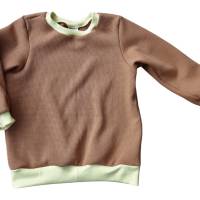 Kinder Kombination Set - Pumphose & Pullover - Größe 98/104 - wild animals weiß braun Bild 5