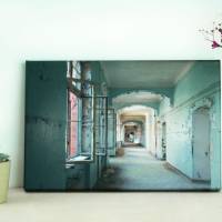 altes Krankenhaus Leinwand Druck Fotografie 20 x 30 cm Kunst Fotografie Wanddeko Wandbild Bild 1