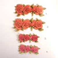 Schöne Aufnäher Blumen, Stoffapplikation Rose, Patches Blumen zum basteln oder nähen, Bügelbild Rose Bild 2