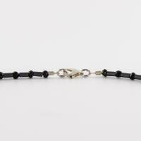 schwarze Spinell Hämatin Halskette mit glänzend matt Bild 4