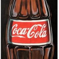 Klausewitz Original Acrylgemälde Leinwand Keilrahmen Coca Cola Art III - 20 x 60 cm Bild 1