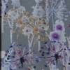 Jersey mit Pusteblumen und Wiese 50 x 150 cm Nähen Stoff grau blau altrosa Bild 4