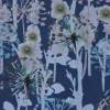 Jersey mit Pusteblumen und Wiese 50 x 150 cm Nähen Stoff grau blau altrosa Bild 9