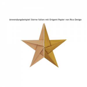 Faltpapier Origami Kraftpapier-gold 32 Blatt Bild 4