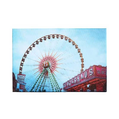KIrmes Riesenrad Leinwand Druck Fotografie 20 x 30 cm Kunst Fotografie Wanddeko Wandbild