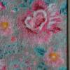 Weicher Nicki-Velour mit romantischen Rosen Blumen rosa grau 50 x 150 cm Nähen Bild 9