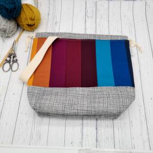 Knitting Project Bag, Stricktasche, Projekttasche für Stricken, Projektbeutel, Handarbeitsbeutel, Stricktbeutel, Handarb Bild 4