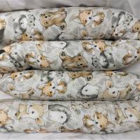 Baby Bettschlange Nestchen Baumwolle Waldtiere Tierbabys  verschiedene Längen Bild 1
