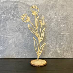 3D-Dekoblume #11 / Trockenblumen / Blumenwiese - über 50 Farben Bild 2