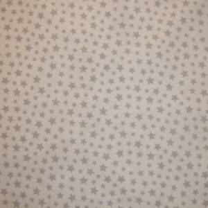 9,90 EUR/m Baumwollstoff Sterne grau auf weiß Webware 100% Baumwolle Bild 2