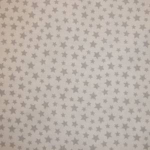 9,90 EUR/m Baumwollstoff Sterne grau auf weiß Webware 100% Baumwolle Bild 3