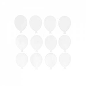 Holzluftballons weiß Bild 1