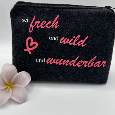 ️ handmade Kosmetiktasche "frech wild wunderbar" ️