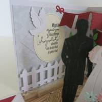 Explosionsbox aus Papier, Hochzeit, Geldgeschenk, Gutschein, Vermählung, Hochzeitsgeschenk Bild 3