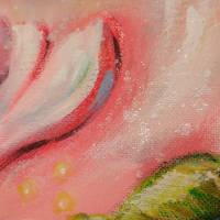SPRING LOVE - frühlingshaftes Acrylgemälde mit frühlingshaften Blüten auf Leinwand 60cmx60cm Bild 7