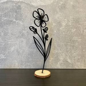 3D-Dekoblume #4 / Trockenblumen / Blumenwiese - über 50 Farben Bild 2