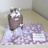 Geldgeschenk Hochzeit Geld schenken - Flitterwochen Koffer Geschenkidee - Mäuse zum verschenken Bild 1