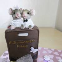 Geldgeschenk Hochzeit Geld schenken - Flitterwochen Koffer Geschenkidee - Mäuse zum verschenken Bild 4