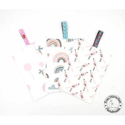 Waschtücher * Waschlappen * 3 er Set * Ballons * Regenbögen * Vögel