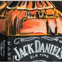 Klausewitz Original Acrylgemälde Leinwand Keilrahmen Jack Daniels Art II - 20 x 60 cm Bild 2