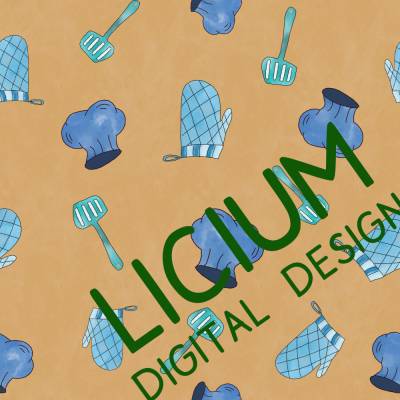 Endlosmuster für Stoffe - Patterndesign - Nahtlosmuster -digitale Datei -Kochmütze, Wender und Handschuh- Farbe 012  jpg