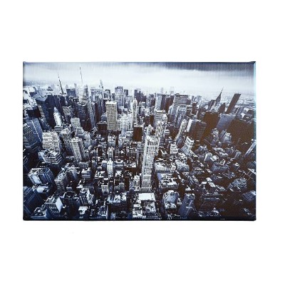 New York Skyline Leinwand Fotografie Wandgestaltung 30 x 20 cm