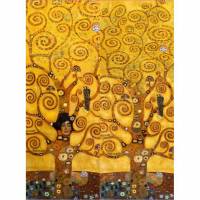 Jersey Panel Gustv Klimt Jugendstil Stenzo Digital 200x150 cm Lebensbaum Bild 1