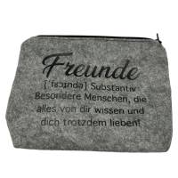 ️ handmade Kosmetiktasche "Freunde" ️ Bild 4