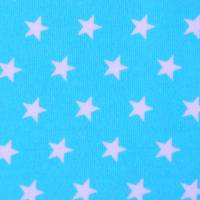 Jersey mit kleinen Sternen Sternchen hellblau weinrot türkis  50 cm x 145 cm Kombistoff nähen elastisch Bild 5