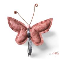Streudeko Schmetterling rosé grau Stoffanhänger Bild 4