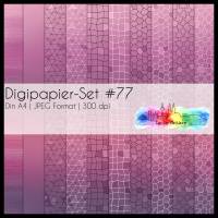 Digipapier Set #77 (lilatöne) abstrakte & geometrische Formen  zum ausdrucken, plotten & mehr Bild 1