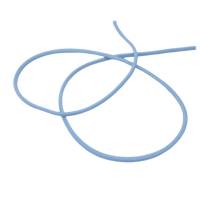 Rundgummi aus Kunstseide hellblau, 3mm Durchmesser elastisch, Elastic, nähen, Meterware, 1meter Bild 1