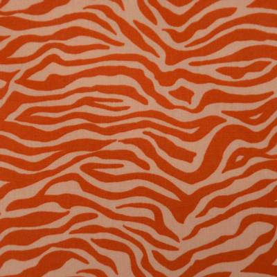Baumwollstoff beschichtet mit Streifen lachs terracotta 50 x 145 cm abwaschbar