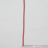 Rundgummi aus Kunstseide rot, 3mm Durchmesser elastisch, Elastic, nähen, Meterware, 1meter Bild 3