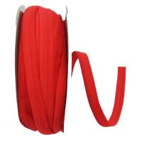 Paspelband, Nylon 10mm breit rot, elastisch Gummi Keder Paspel Meterware 1 Meter Bild 2