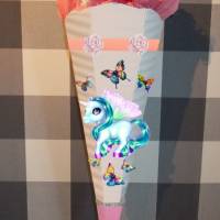 Dekoelemente für Schultüte Zuckertüte für Mädchen Einhorn Faya  Nur Motive Bild 10
