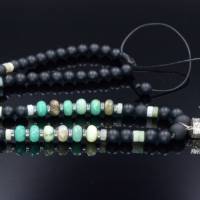 Herren Halskette aus Edelsteinen Jade Onyx und Hämatit mit Jade-Anhänger, LIMITED EDITION Bild 3